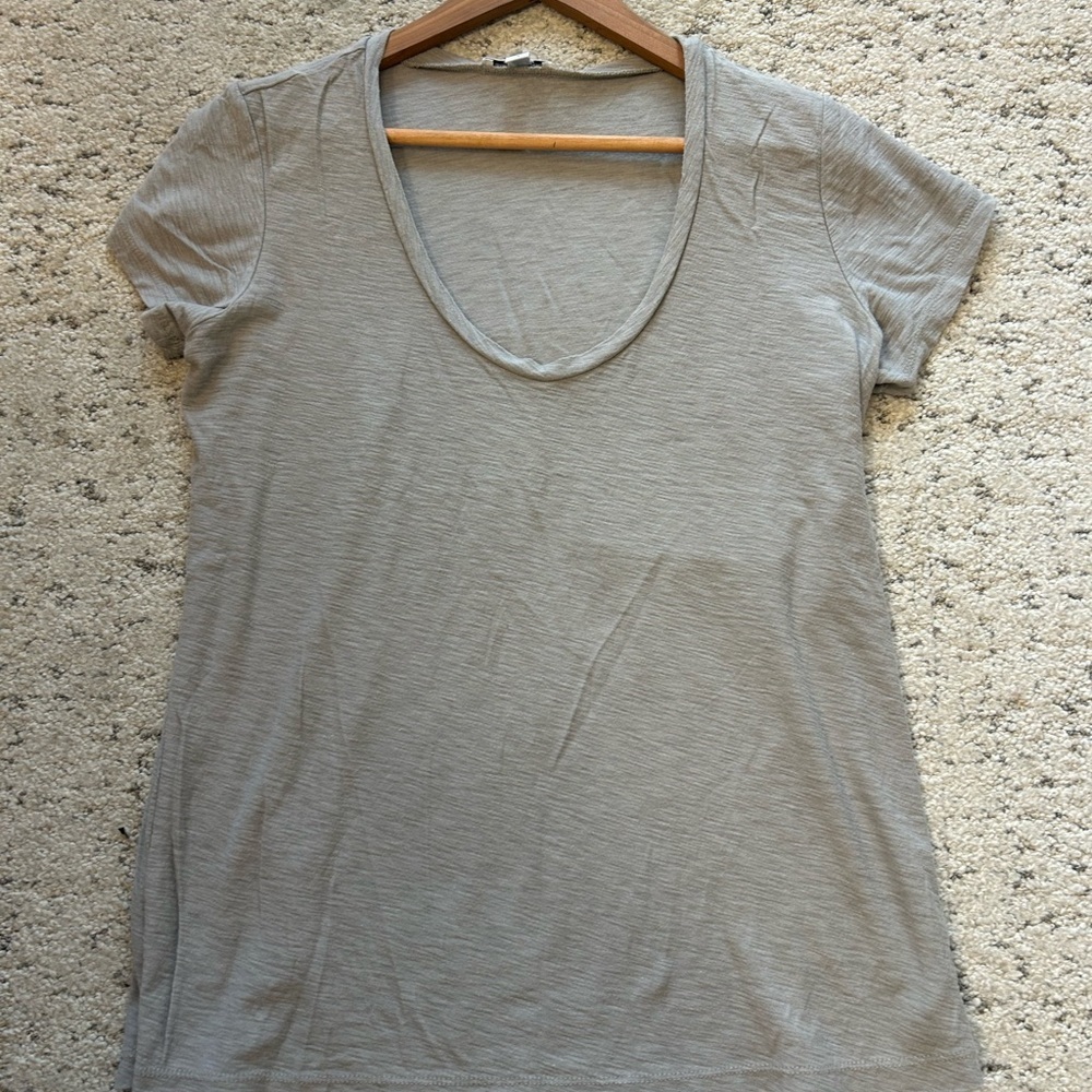James Perse Sz.3 Tan Short Sleeve T-Shirt please see measurement pics for colour - Picture 9 of 12
